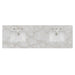 72" Double Top, 3 CM Victorian Silver Quartz w/ Sink