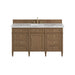 Brittany 60" Single Vanity, Bright White w/ 3 CM Lime Delight Silestone Top