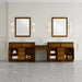 James Martin Vanities Bellshire 120" Dual Vanity Set with 24" Make-Up Counter