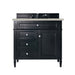 Brittany 36" Single Vanity, Black Onyx, w/ 3 CM Siberian Silestone Top