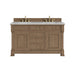 Brookfield 60" Double Vanity, Honey Oak w/ 3 CM Victorian Silver Silestone Top w/FreePower Wireless Charger