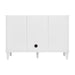 Myrrin 48" Single Vanity, Mid Century Walnut w/ 3 CM Charcoal Soapstone Silestone Top