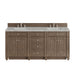 Bristol 72" Double Vanity, Whitewashed Walnut w/ 3 CM Parisien Bleu Silestone Top