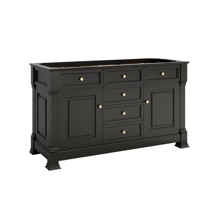 Brookfield 60" Double Vanity, Black Onyx