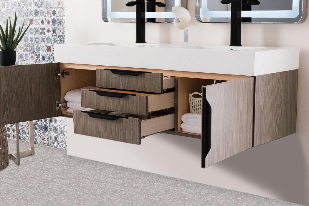 James Martin Columbia 59" Double Wall Mount Vanity