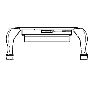 Osburn Cast Iron Straight Leg Kit with Ash Drawer for 2000 Wood Stove OA10235