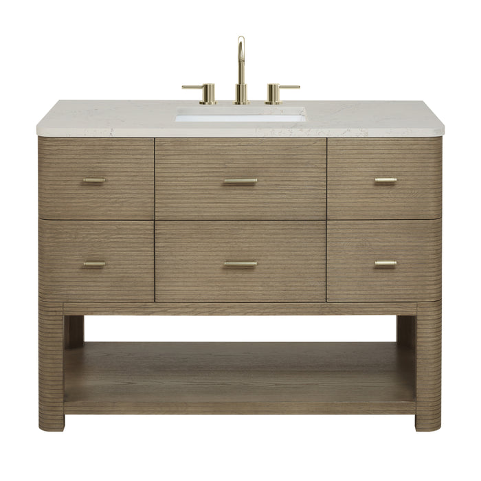 Lucian 48" Single Vanity, Pebble Oak