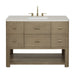 Lucian 48" Single Vanity, Pebble Oak