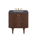 Amberly 30" Single Vanity, Mid-Century Walnut w/ 3 CM Charcoal Soapstone Top