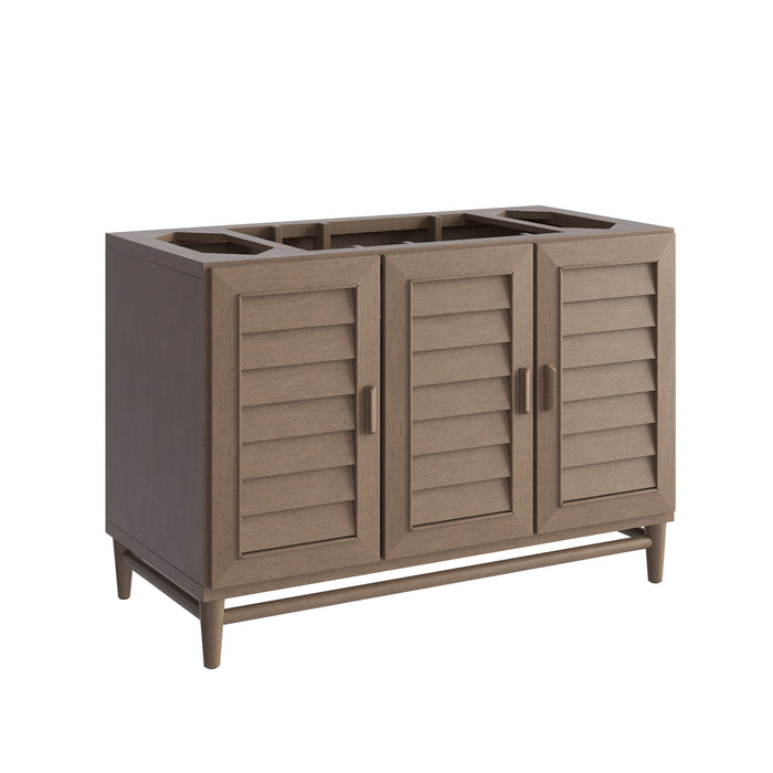 Portland 48" Single Vanity Cabinet, Whitewashed Walnut