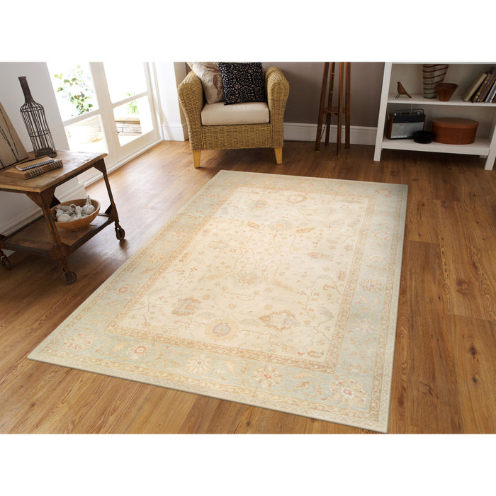 Pasargad Home Oushak Collection Hand-Knotted Lamb's Wool Area Rug-13'10" X 17'10" 39294