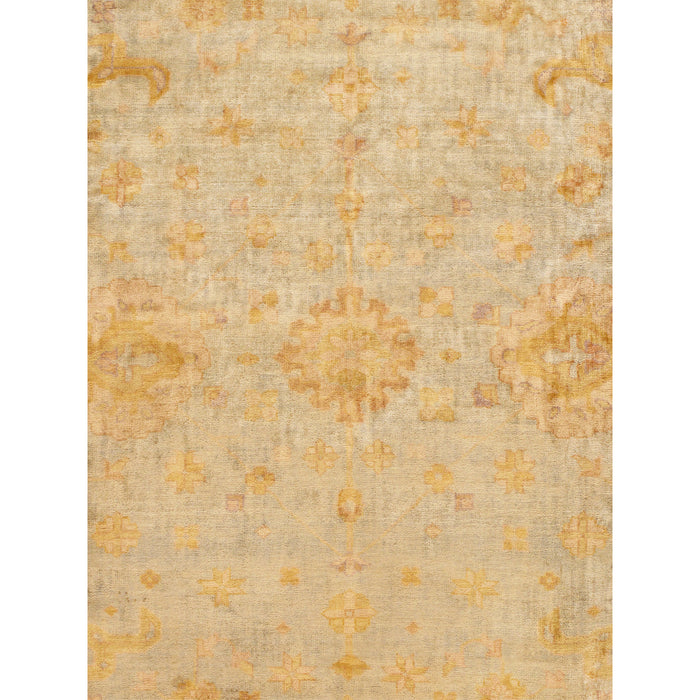 Pasargad Home Oushak Collection Hand-Knotted Lamb's Wool Area Rug- 6' 3" X 8' 9" PA 6X9