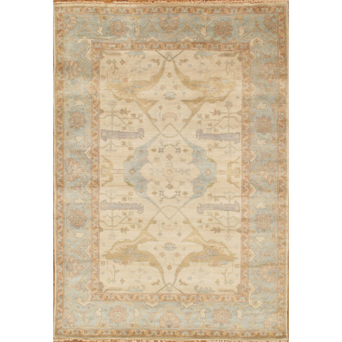 Pasargad Home Oushak Collection Hand-Knotted Lamb's Wool Area Rug- 12' 5" X 17'11" PS-1 13X18