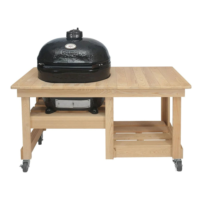 Primo Cypress Countertop Grill Table For Oval Large Ceramic Kamado Grill - PG00613