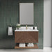 James Martin Marcello 36" Single Bathroom Vanity in Chestnut, shown in a bathroom setting