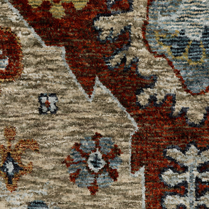 Oriental Weavers Aberdeen 1143H Rust/ Blue 9'10"" x 12'10"" Indoor Area Rug A1143H300394ST
