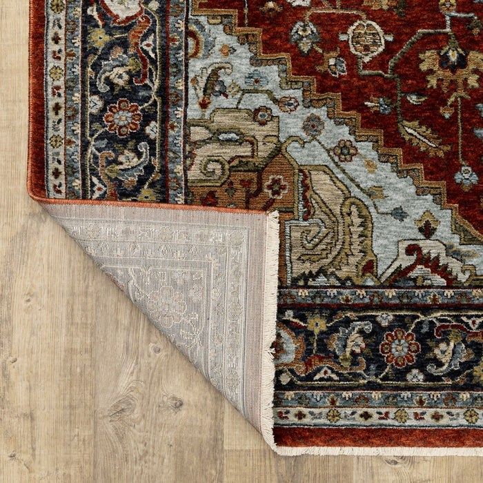 Oriental Weavers Aberdeen 1144R Red/ Blue 7'10"" x 10'10"" Indoor Area Rug A1144R240340ST