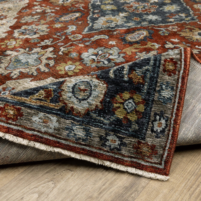 Oriental Weavers Aberdeen 1144R Red/ Blue 7'10"" x 10'10"" Indoor Area Rug A1144R240340ST