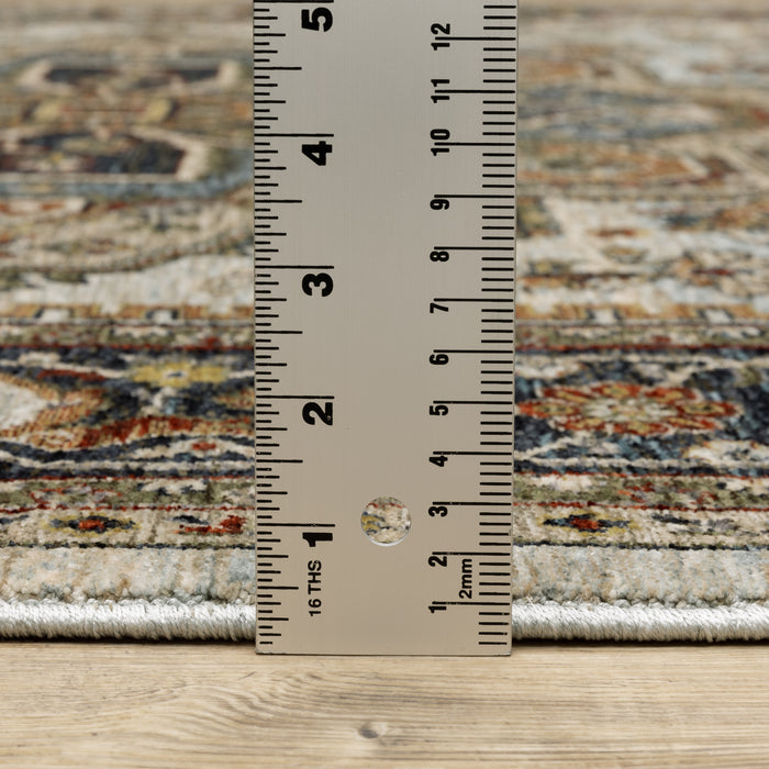Oriental Weavers Aberdeen 1144W Beige/ Sky Blue 9'10"" x 12'10"" Indoor Area Rug A1144W300394ST
