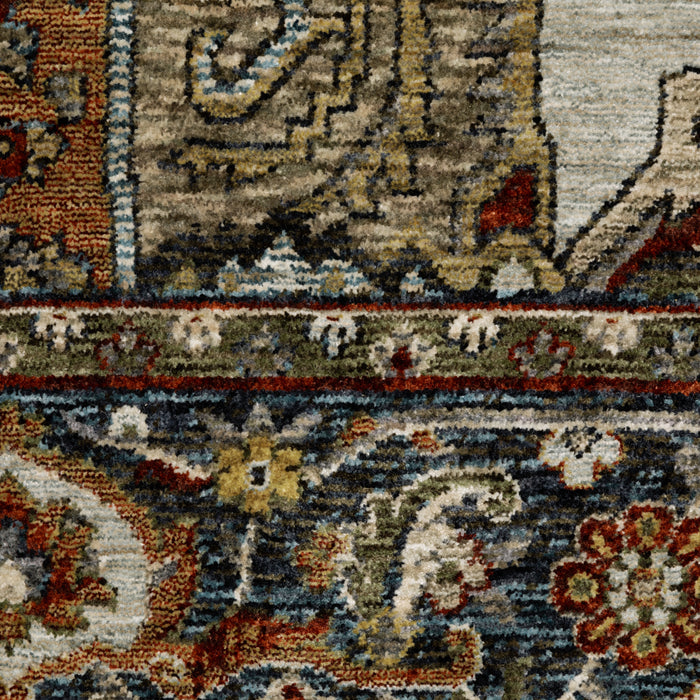Oriental Weavers Aberdeen 1144W Beige/ Sky Blue 9'10"" x 12'10"" Indoor Area Rug A1144W300394ST