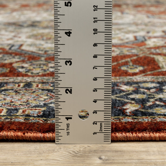 Oriental Weavers Aberdeen 4151R Red/ Blue 9'10"" x 12'10"" Indoor Area Rug A4151R30394ST