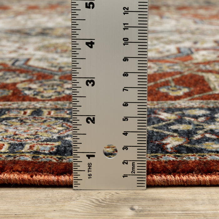 Oriental Weavers Aberdeen 4151R Red/ Blue 6'7"" x 9'6"" Indoor Area Rug A4151R200296ST