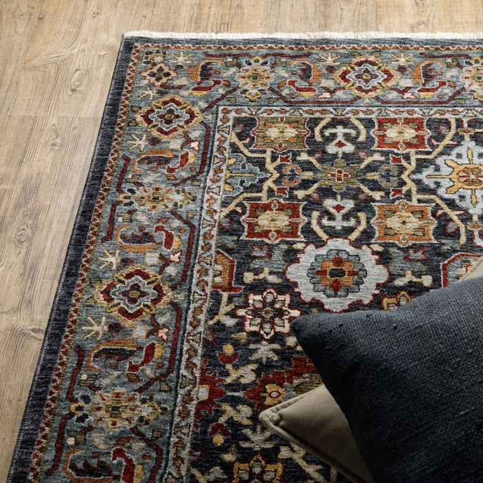 Oriental Weavers Aberdeen 4922D Blue/ Multi 9'10"" x 12'10"" Indoor Area Rug A4922D300394ST