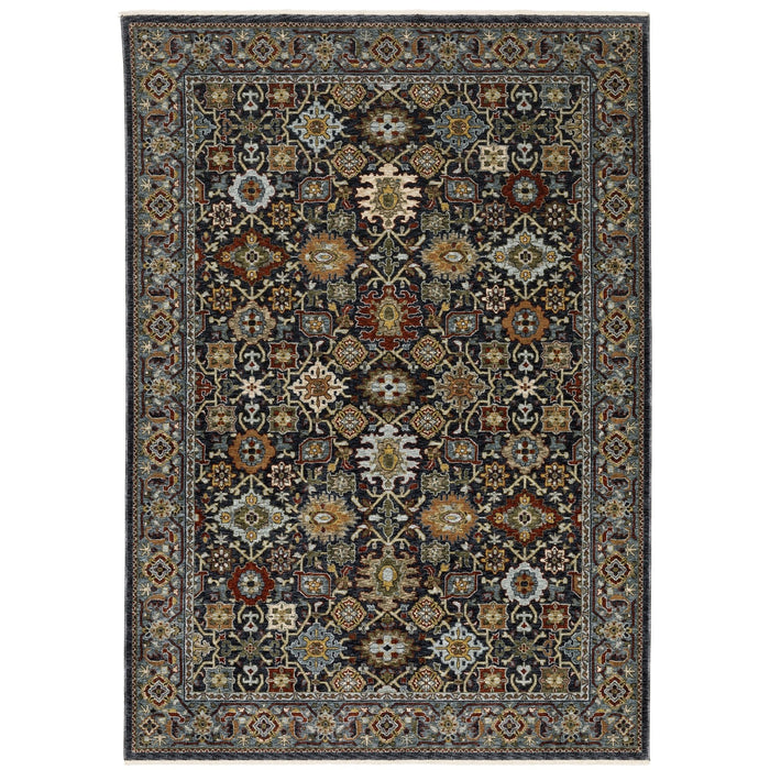 Oriental Weavers Aberdeen 4922D Blue/ Multi 9'10"" x 12'10"" Indoor Area Rug A4922D300394ST