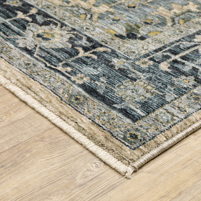 Oriental Weavers Aberdeen 051G1 Blue/ Tan 9'10"" x 12'10"" Indoor Area Rug A051G1300394ST