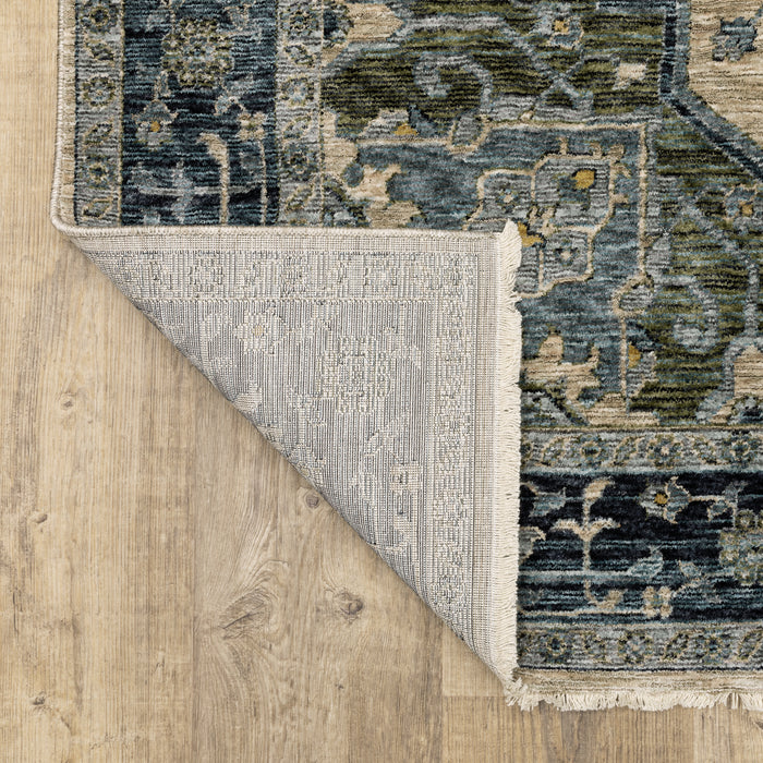 Oriental Weavers Aberdeen 051G1 Blue/ Tan 9'10"" x 12'10"" Indoor Area Rug A051G1300394ST
