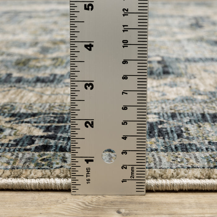 Oriental Weavers Aberdeen 051G1 Blue/ Tan 9'10"" x 12'10"" Indoor Area Rug A051G1300394ST