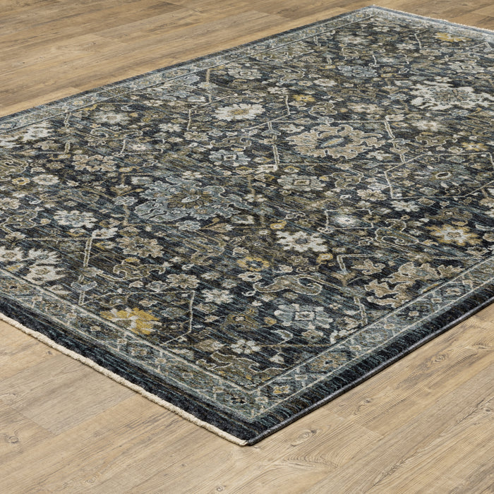 Oriental Weavers Aberdeen 533K1 Blue/ Light Blue 6'7"" x 9'6"" Indoor Area Rug A533K1200296ST