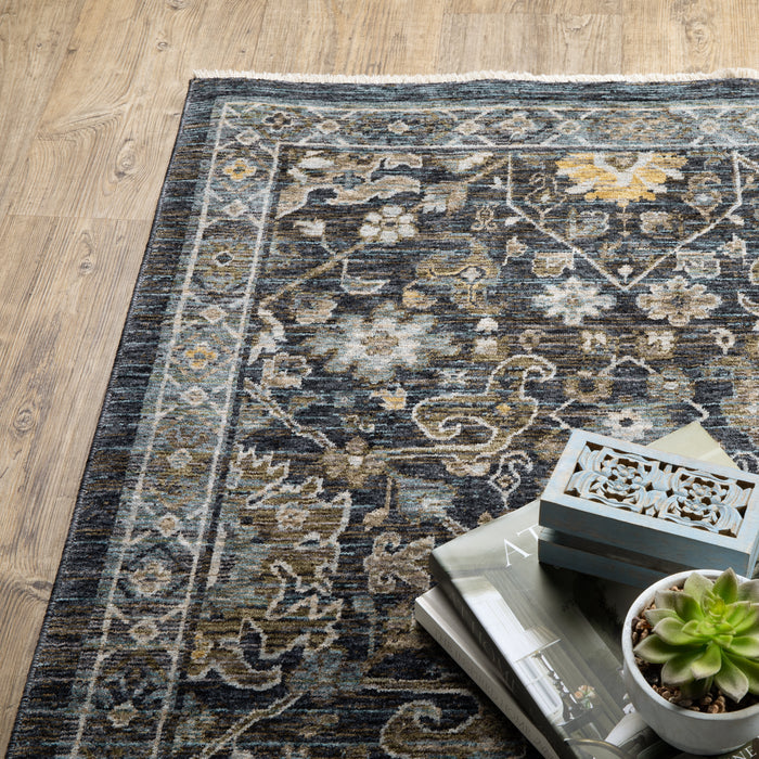 Oriental Weavers Aberdeen 533K1 Blue/ Light Blue 6'7"" x 9'6"" Indoor Area Rug A533K1200296ST