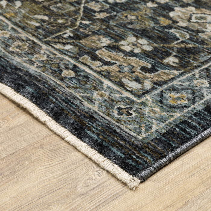 Oriental Weavers Aberdeen 533K1 Blue/ Light Blue 6'7"" x 9'6"" Indoor Area Rug A533K1200296ST