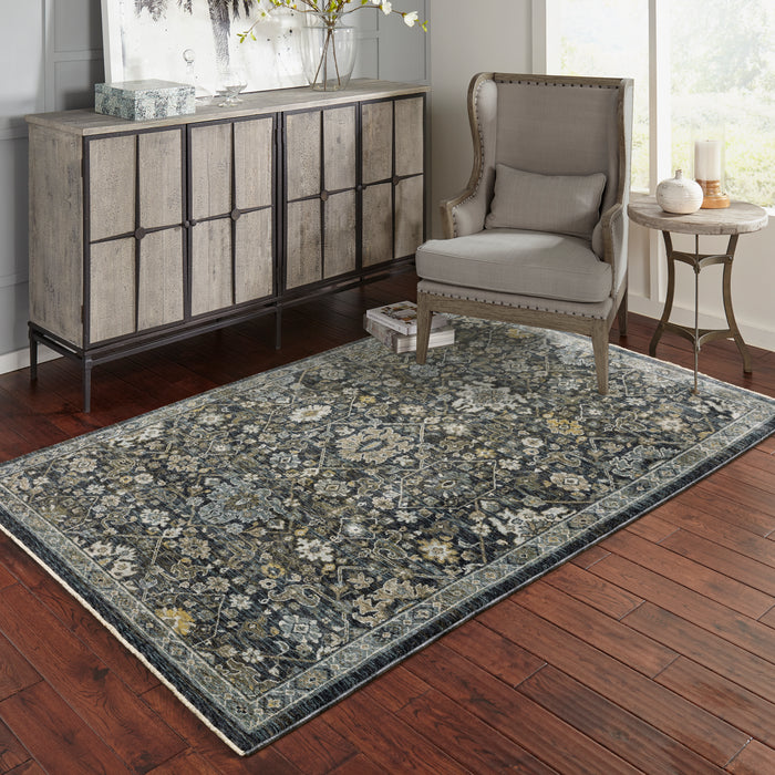 Oriental Weavers Aberdeen 533K1 Blue/ Light Blue 6'7"" x 9'6"" Indoor Area Rug A533K1200296ST