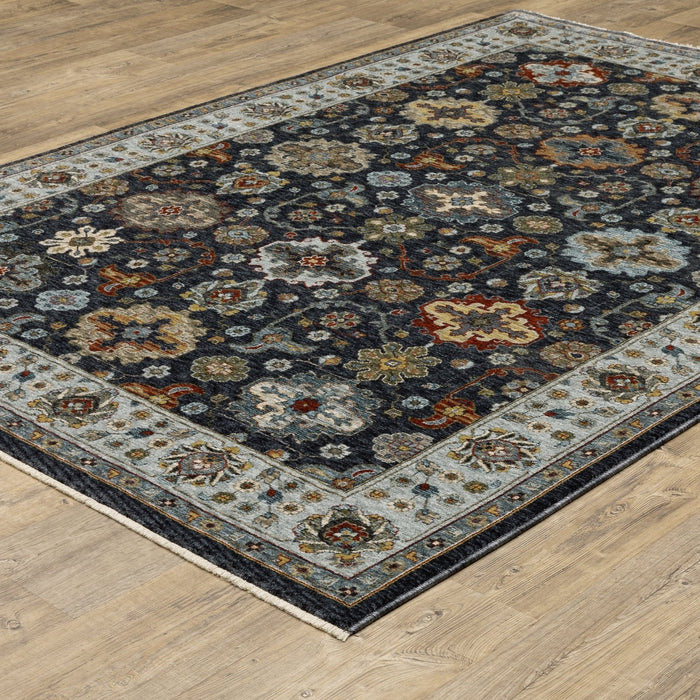 Oriental Weavers Aberdeen 561B1 Blue/ Multi 7'10"" x 10'10"" Indoor Area Rug A561B1240340ST