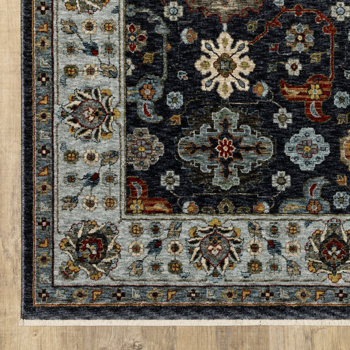 Oriental Weavers Aberdeen 561B1 Blue/ Multi 7'10"" x 10'10"" Indoor Area Rug A561B1240340ST