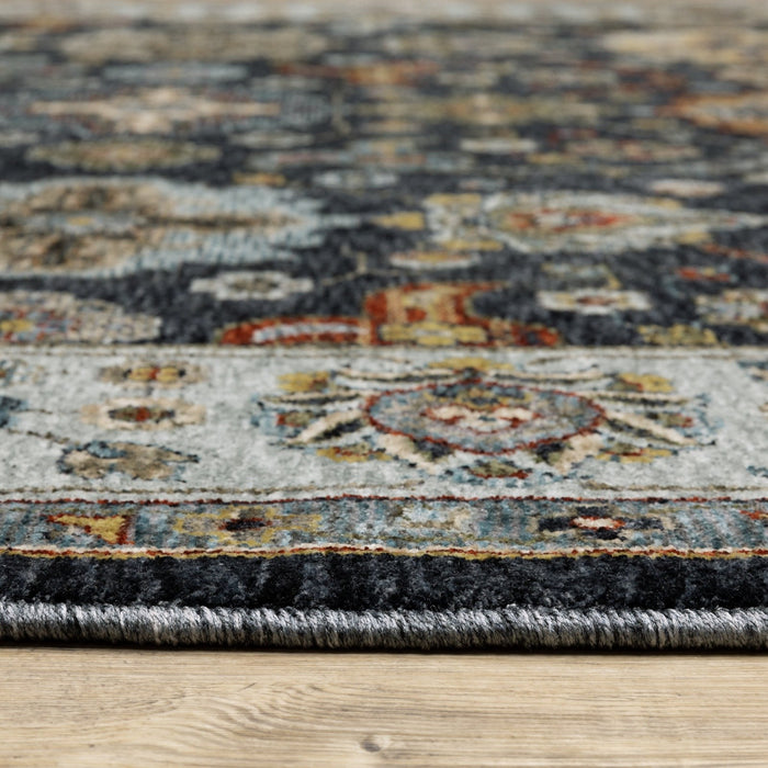 Oriental Weavers Aberdeen 561B1 Blue/ Multi 7'10"" x 10'10"" Indoor Area Rug A561B1240340ST