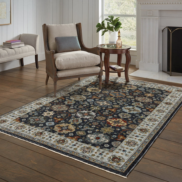 Oriental Weavers Aberdeen 561B1 Blue/ Multi 7'10"" x 10'10"" Indoor Area Rug A561B1240340ST