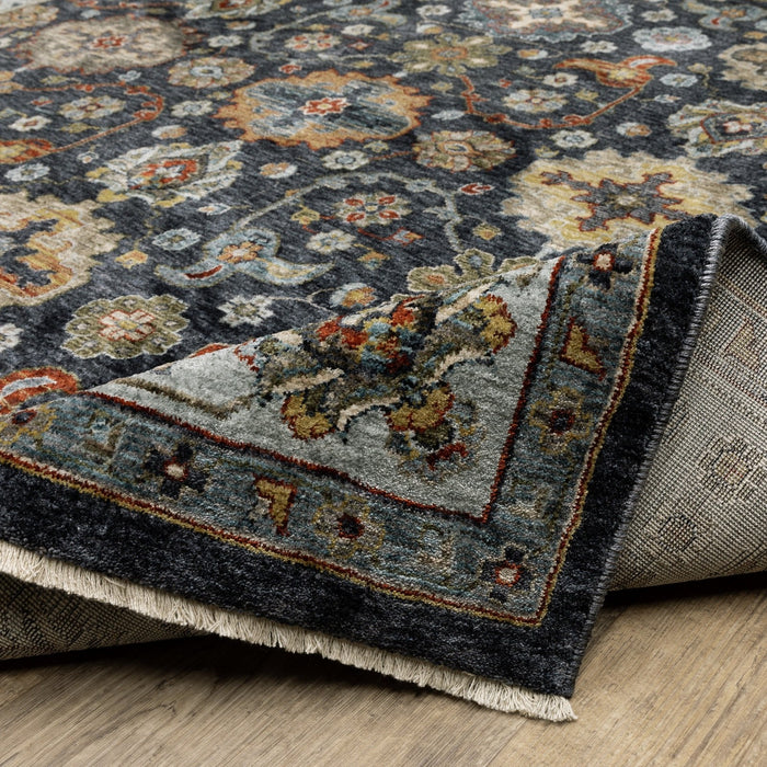 Oriental Weavers Aberdeen 561B1 Blue/ Multi 7'10"" x 10'10"" Indoor Area Rug A561B1240340ST