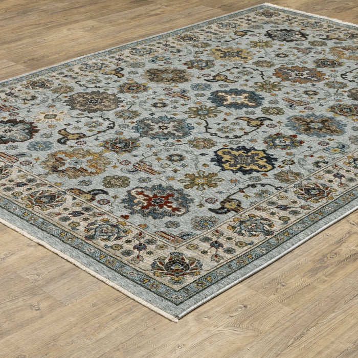 Oriental Weavers Aberdeen 561W1 Blue/ Beige 9'10"" x 12'10"" Indoor Area Rug A561W1300394ST