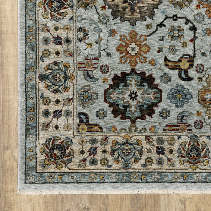 Oriental Weavers Aberdeen 561W1 Blue/ Beige 9'10"" x 12'10"" Indoor Area Rug A561W1300394ST