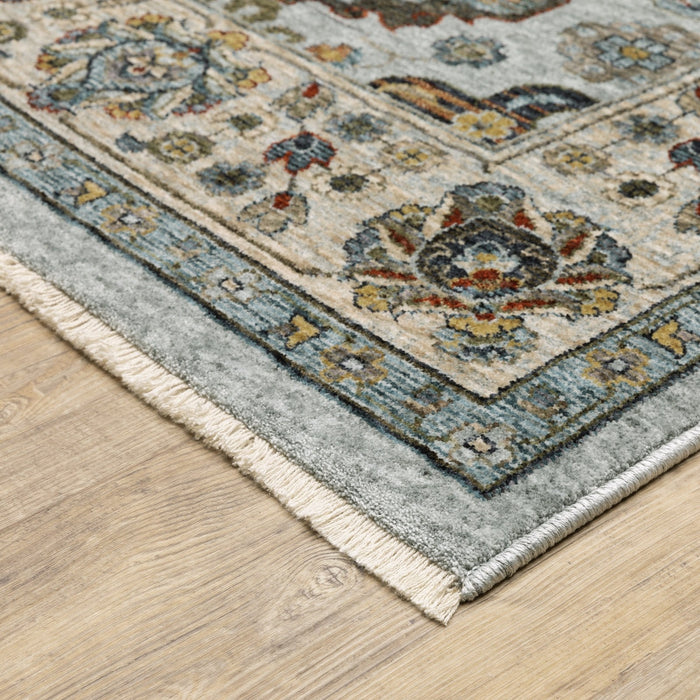 Oriental Weavers Aberdeen 561W1 Blue/ Beige 9'10"" x 12'10"" Indoor Area Rug A561W1300394ST