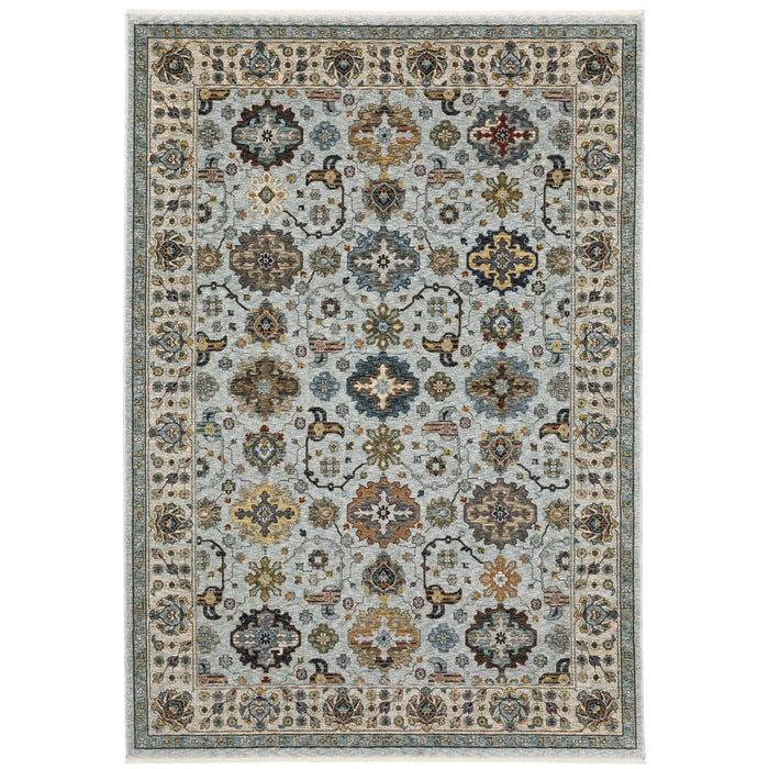 Oriental Weavers Aberdeen 561W1 Blue/ Beige 9'10"" x 12'10"" Indoor Area Rug A561W1300394ST
