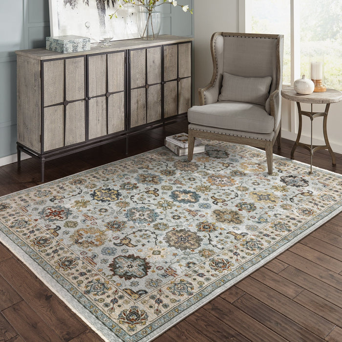 Oriental Weavers Aberdeen 561W1 Blue/ Beige 9'10"" x 12'10"" Indoor Area Rug A561W1300394ST