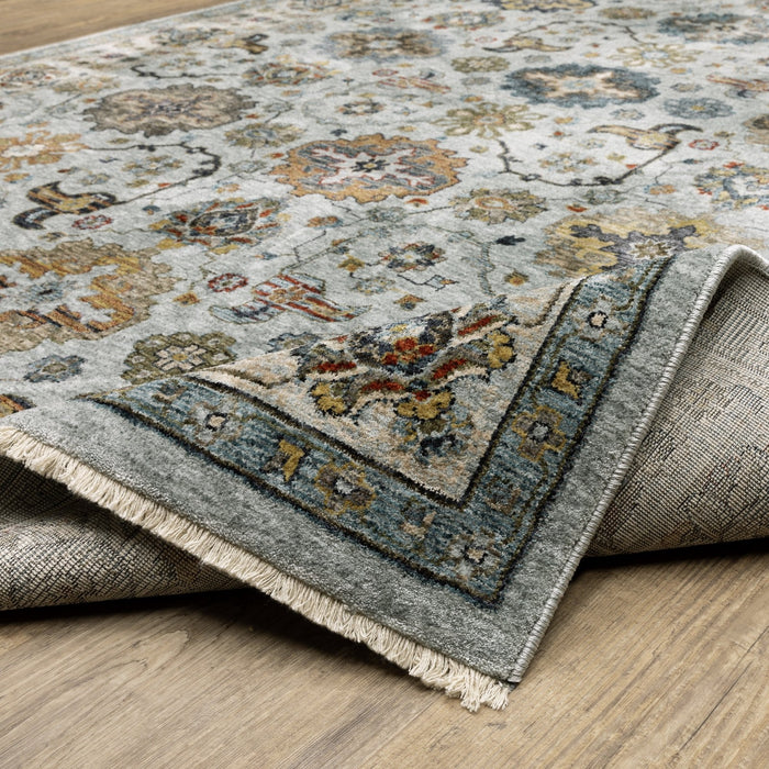 Oriental Weavers Aberdeen 561W1 Blue/ Beige 9'10"" x 12'10"" Indoor Area Rug A561W1300394ST