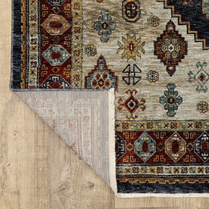 Oriental Weavers Aberdeen 005W1 Blue/ Multi 7'10"" x 10'10"" Indoor Area Rug A005W1240340ST