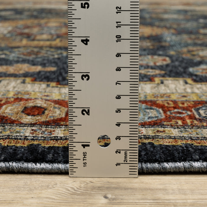 Oriental Weavers Aberdeen 005W1 Blue/ Multi 7'10"" x 10'10"" Indoor Area Rug A005W1240340ST