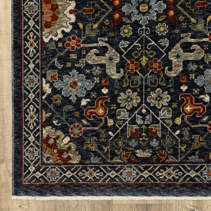 Oriental Weavers Aberdeen 006B1 Blue/ Multi 7'10"" x 10'10"" Indoor Area Rug A006B1240340ST