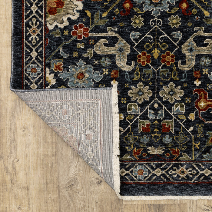 Oriental Weavers Aberdeen 006B1 Blue/ Multi 7'10"" x 10'10"" Indoor Area Rug A006B1240340ST